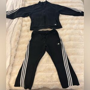 Adidas women black track suit